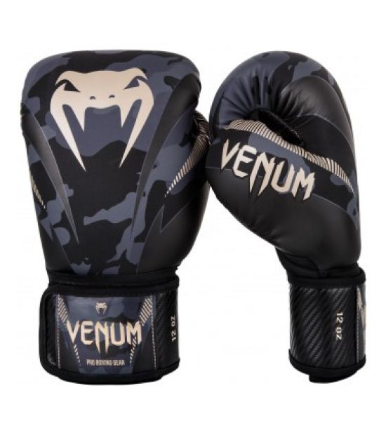 Боксерские перчатки VENUM IMPACT BOXING GLOVES - DARK CAMO/SAND